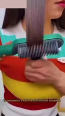 Escova Alisadora Anion Hair Pro 3 em 1 , Secador, Chapinha e Modelador de Cachos Bivolt