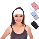 Kit 3 Faixa de cabelo Atoalhada para Limpeza Facial Maquiagem