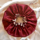 Touca de Cetim Dupla Face Ajustável Touca Anti- frizz Cetim Scrunchies