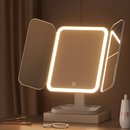 Espelho para maquiagem LED / Com aumento 2 a 3X / Dobrável modelo Camarim 