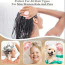 Escova De Shampoo De Silicone Macio Limpa E Remove Caspa , Massageia O Couro Cabeludo Alivia Coceira